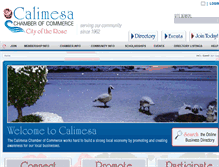 Tablet Screenshot of calimesachamber.com